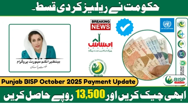 Punjab BISP October 2025 Payment Update – Districts List and Eligibility Details