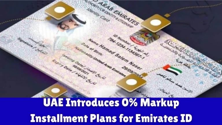 UAE Introduces 0% Markup Installment Plans for Emirates ID
