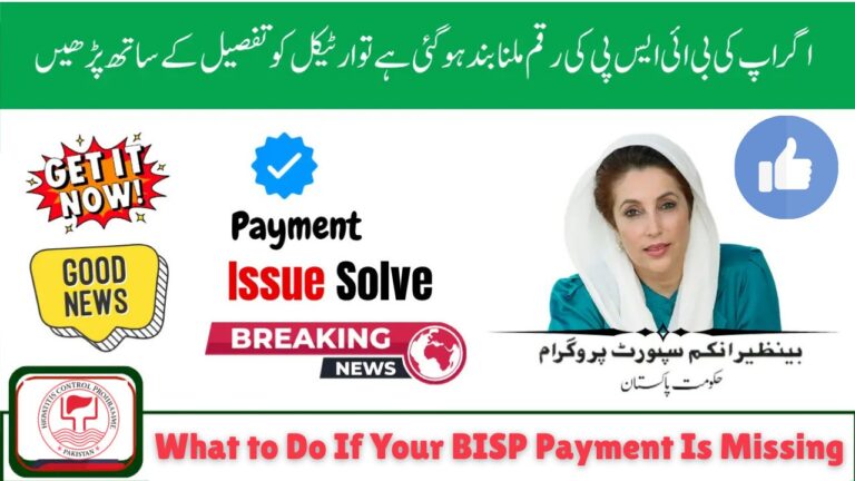What to Do If Your BISP Payment Is Missing – Complete Guide and Quick Fixes (October 2025 Update)