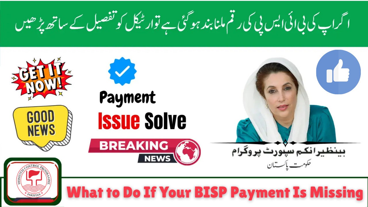 What to Do If Your BISP Payment Is Missing – Complete Guide and Quick Fixes (October 2025 Update)
