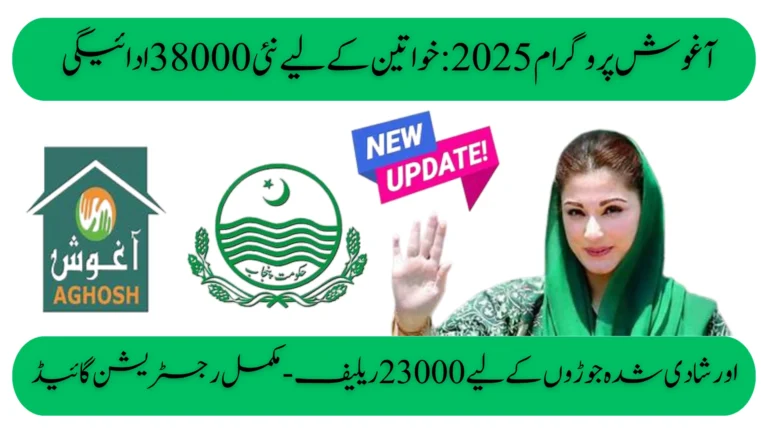 Aghosh Program 2025 New 38000 Payment for Women & 23000 Relief for Married Couples – Full Registration Guide