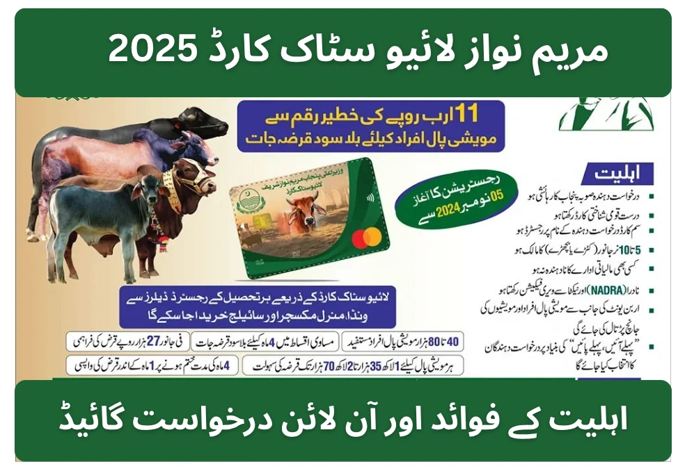 Maryam Nawaz Livestock Card 2025 Eligibility Benefits and Online Application Guide